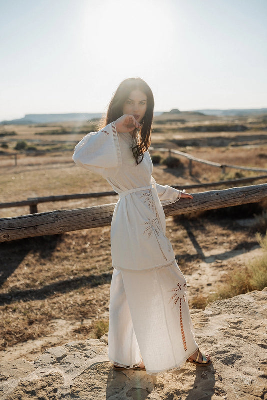 PALM WHISPER KIMONO