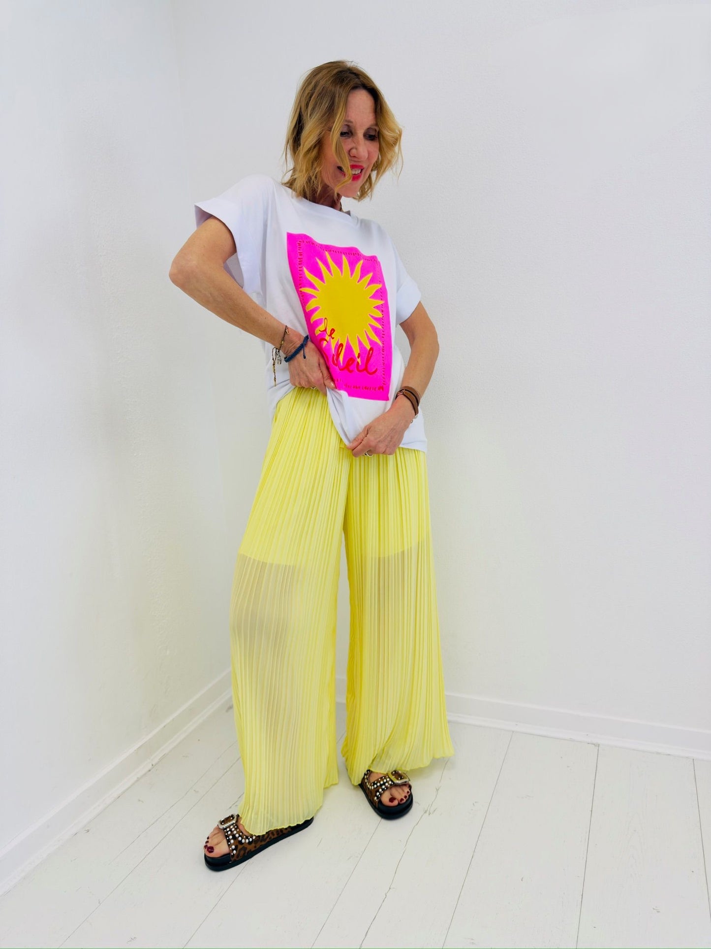 LE SOLEIL | T-shirt com sol estampado