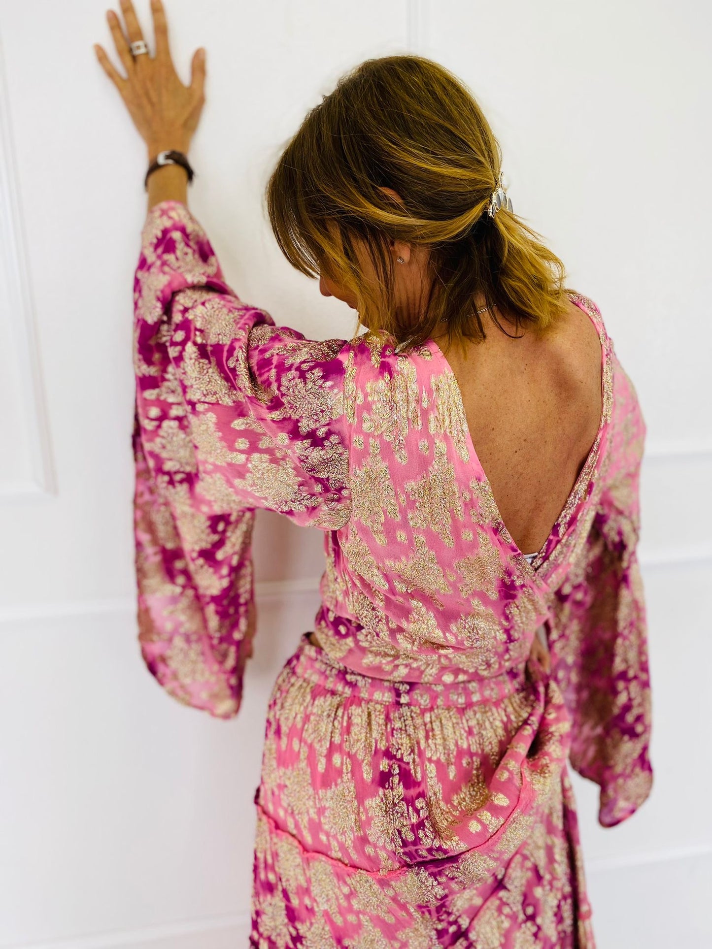 ATENA | Conjunto saia e top com laçada