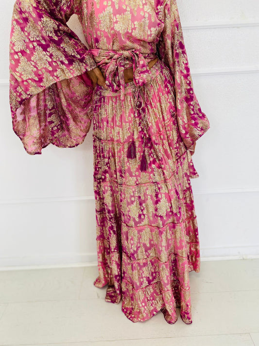 ATENA | Conjunto saia e top com laçada