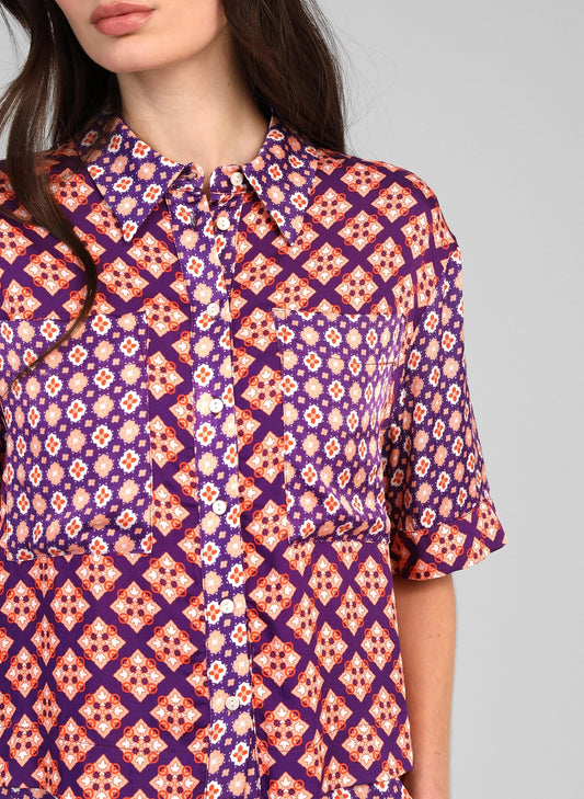 MOSAIC VIOLET SHIRT