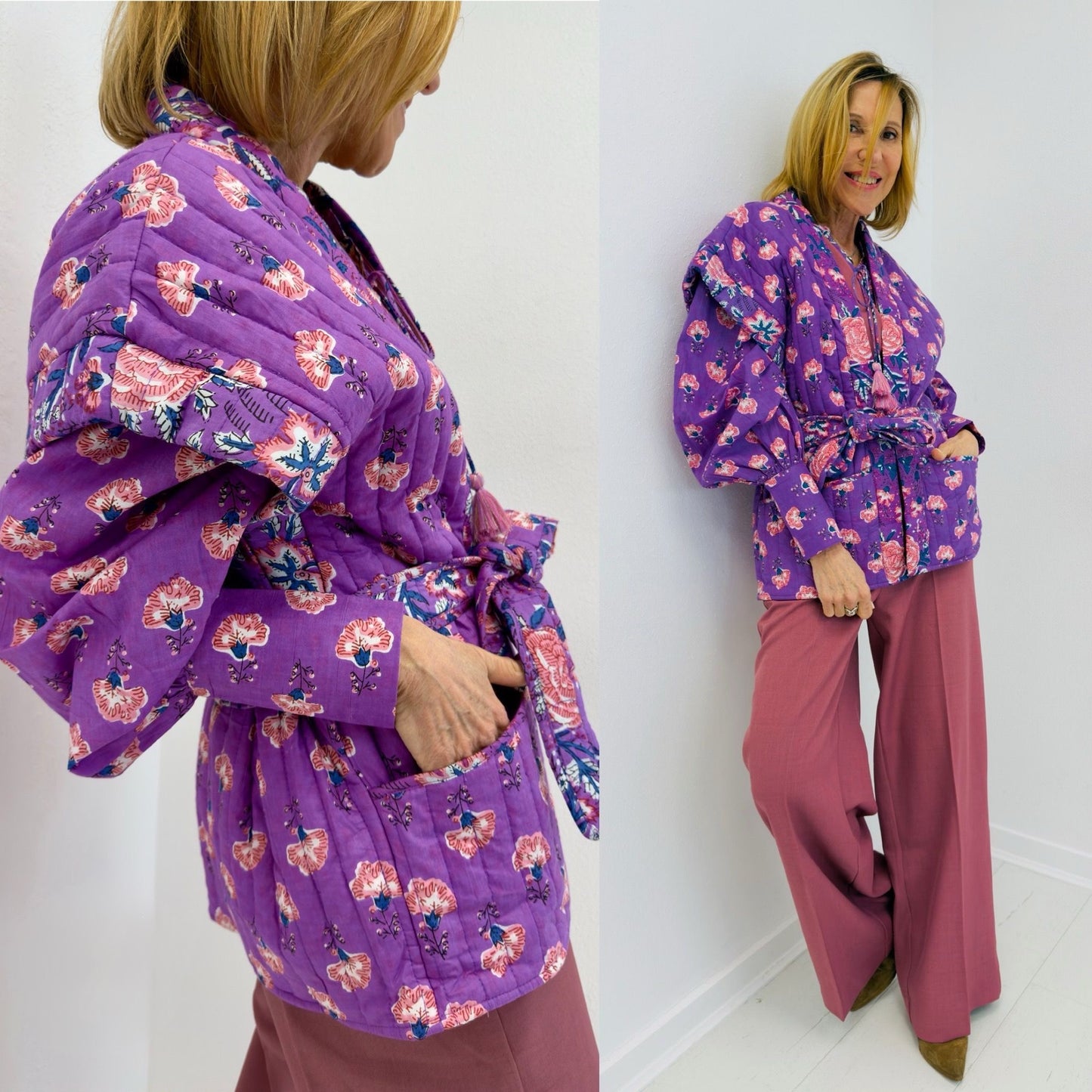 CHARLOTTE | Colete acolchoado floral