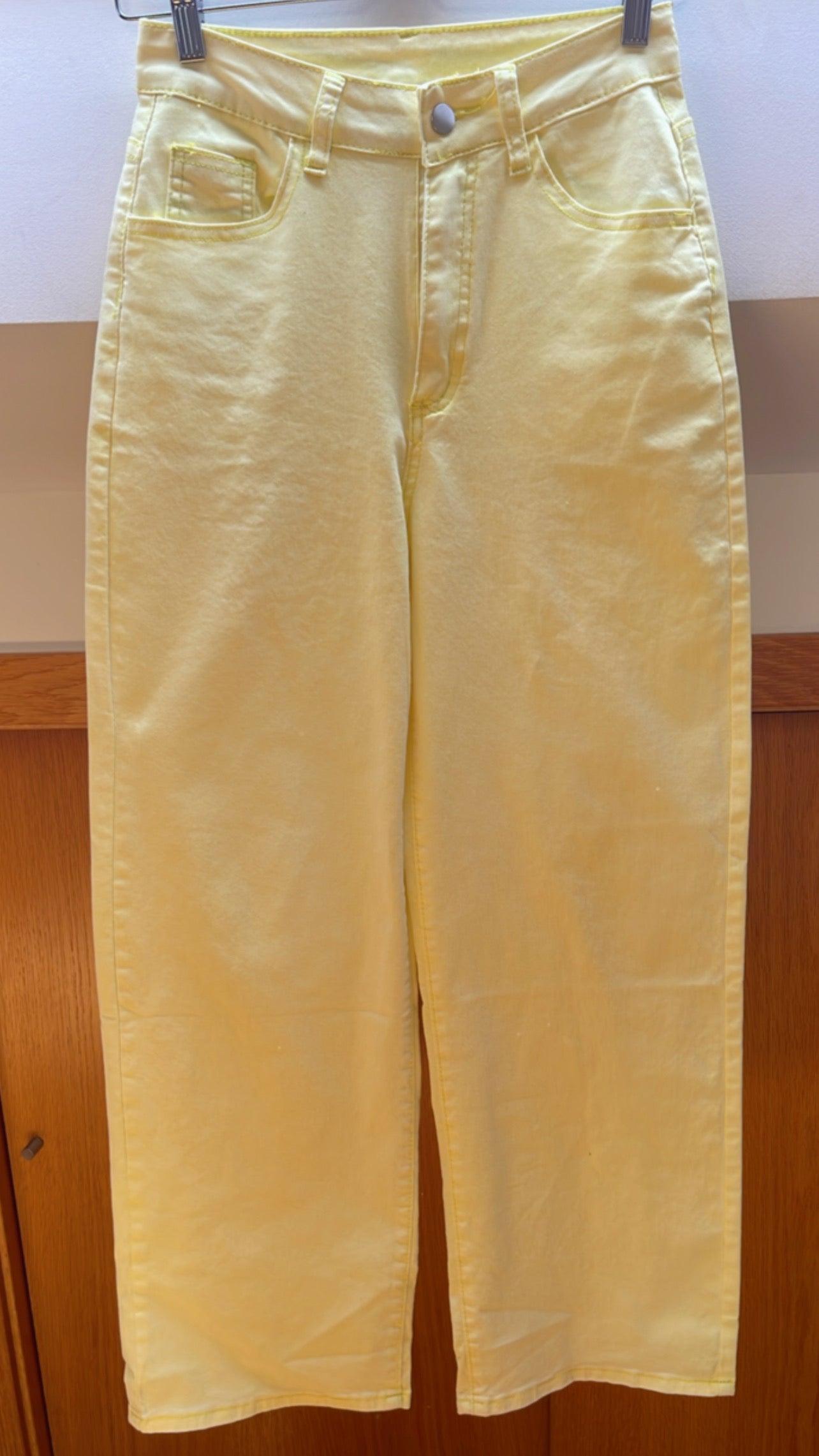 BIG SUN | Jeans wide leg amarelas