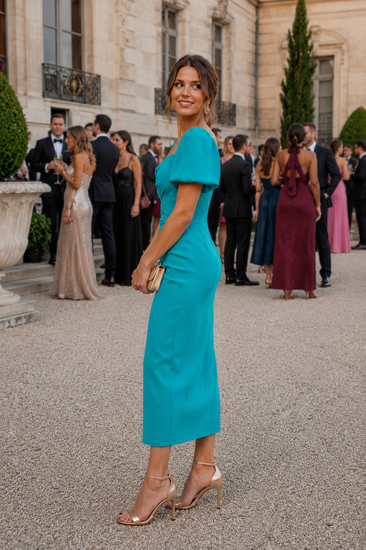 CARLOTA | Vestido Maxi drapeado
