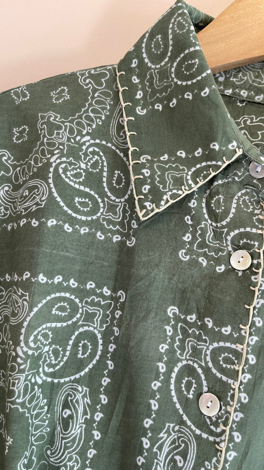 PLANET | Camisa estampada com bordados