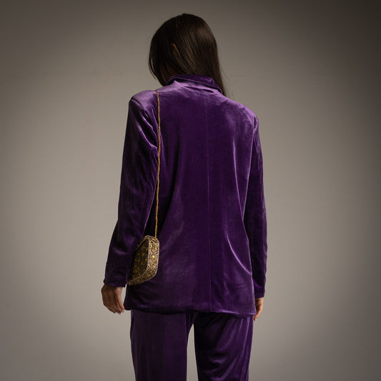 TANGO | Blazer veludo com botão