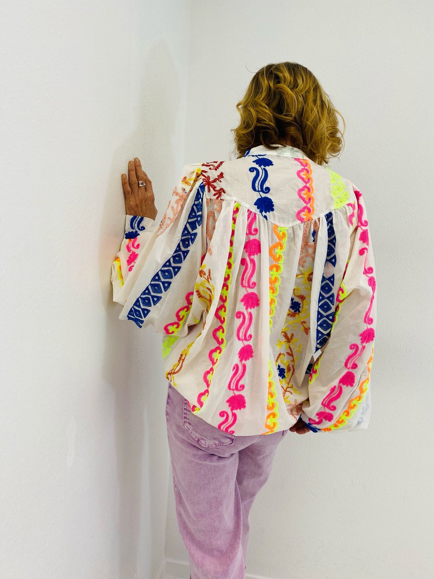 IDRA | Camisa bordada multicolor