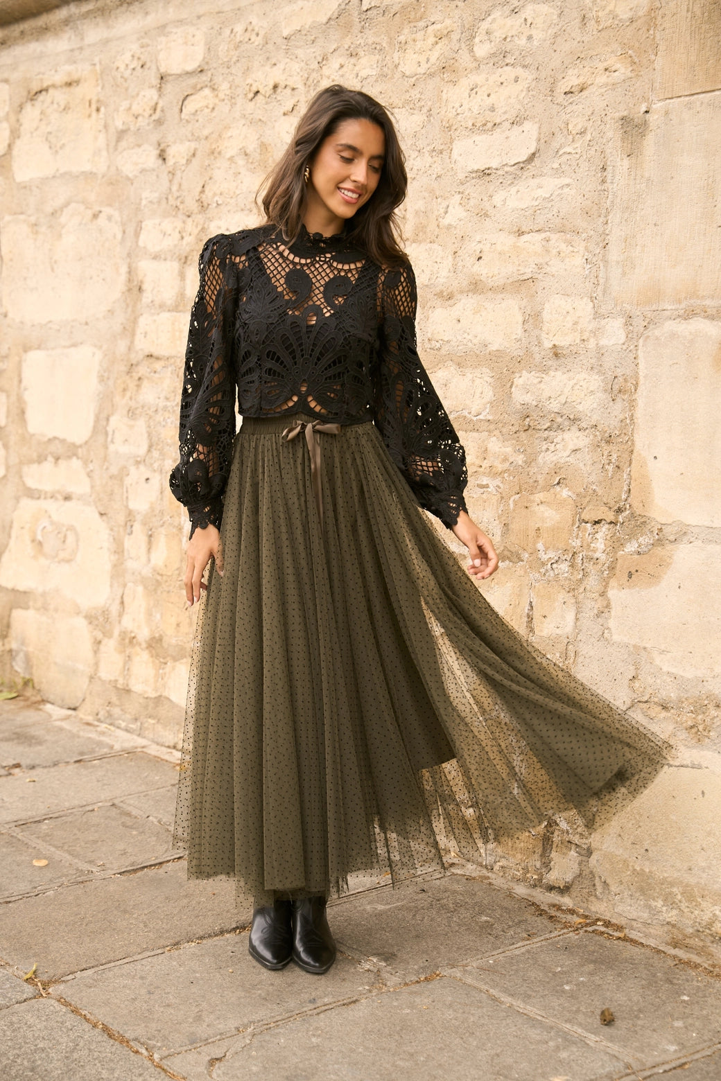 ODETTE GUIPURE BLOUSE