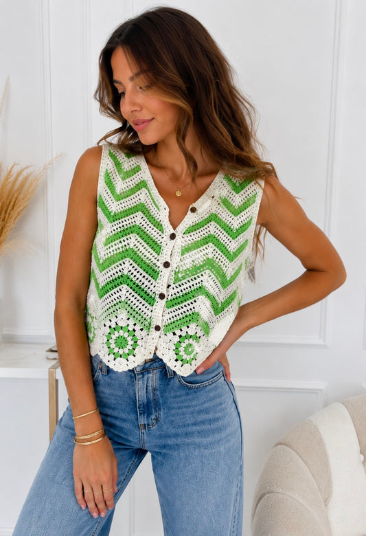 AUZY | Top em crochet