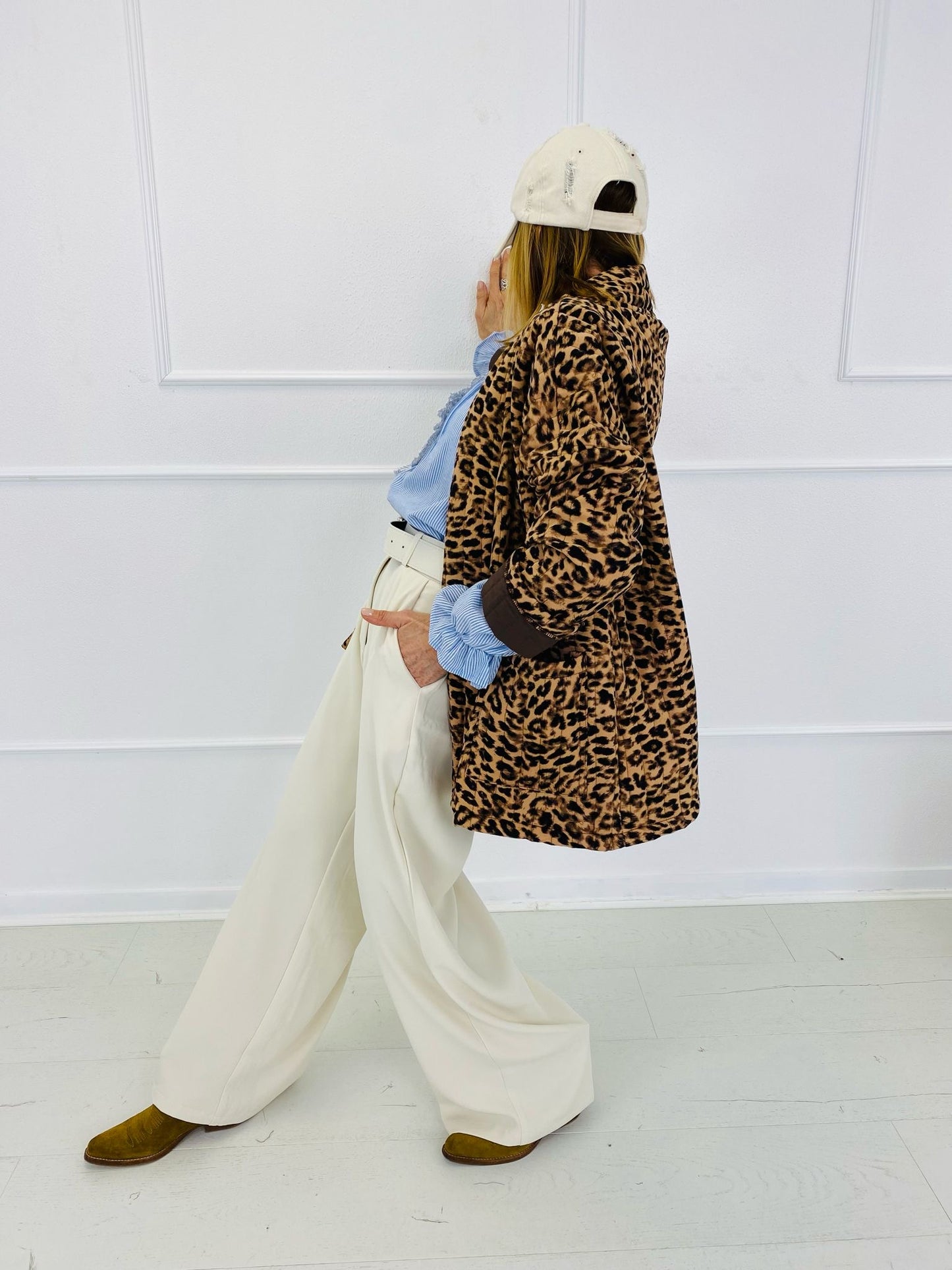 MILE | Casaco de bolsos animal print
