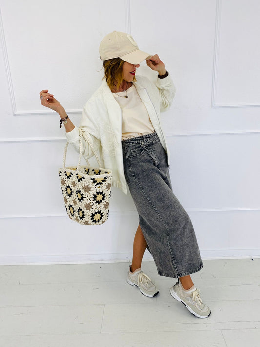 BONNIE | Falda vaquera midi