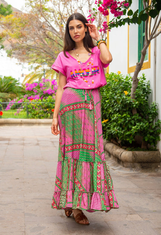 AMOUR | T shirt com missangas