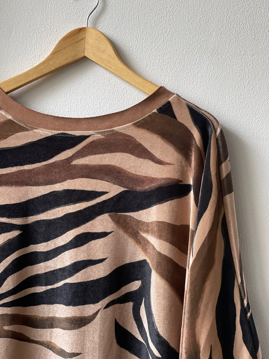 ZEBRA | Vestido veludo