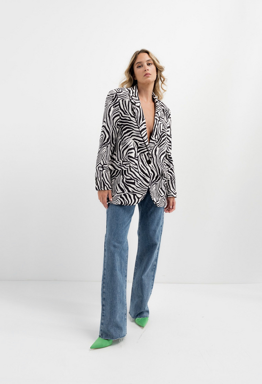 JUNGLE | Blazer zebra oversize