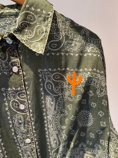 PLANET | Camisa estampada com bordados