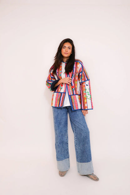 JEANS WIDE LEG DENIM PATCH