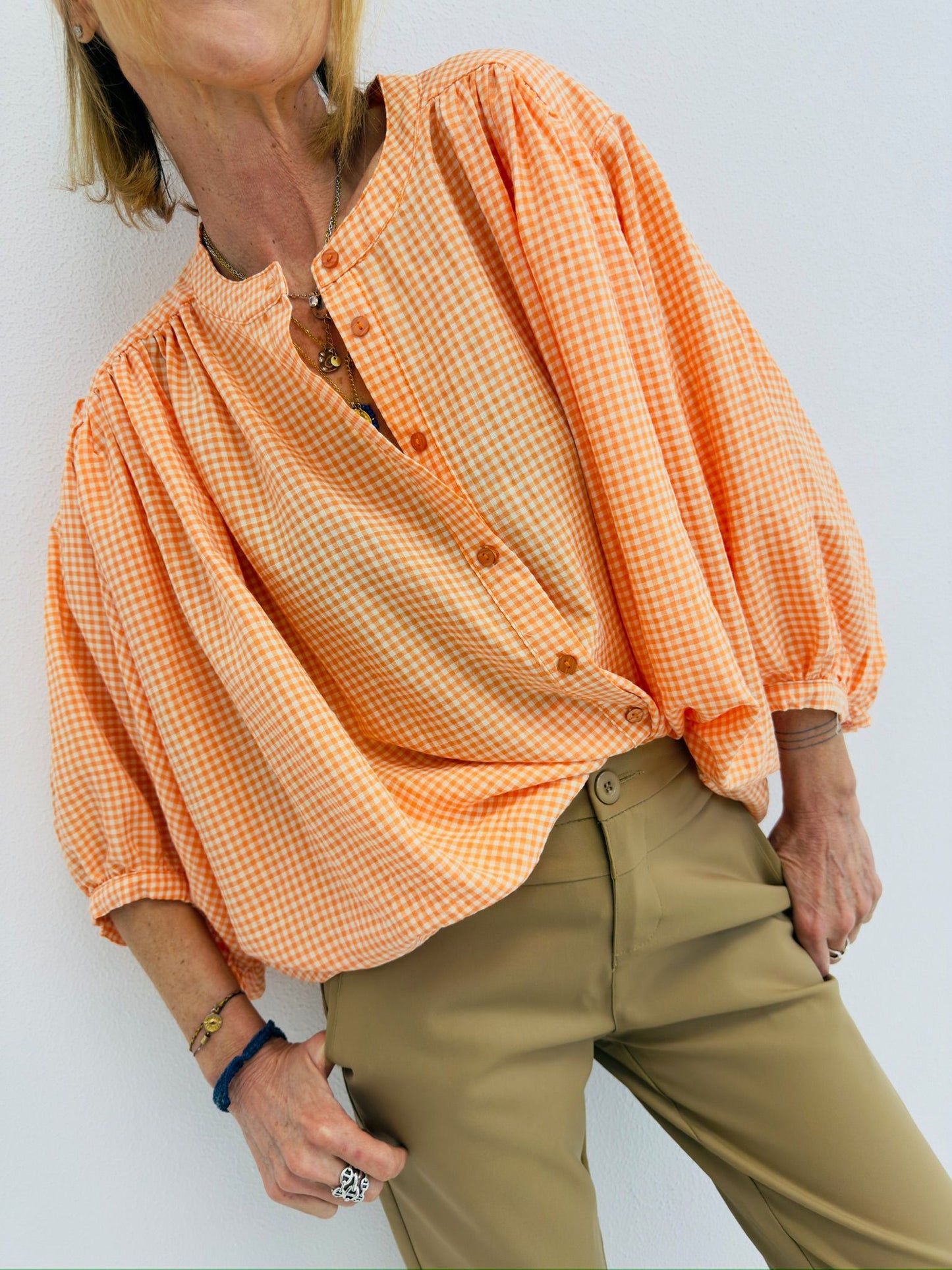 LARANJA LIMA | Camisa estampado vichy