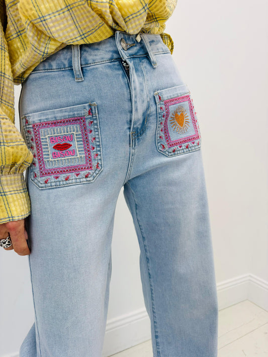 LUCKY CHARM JEANS - BLUE