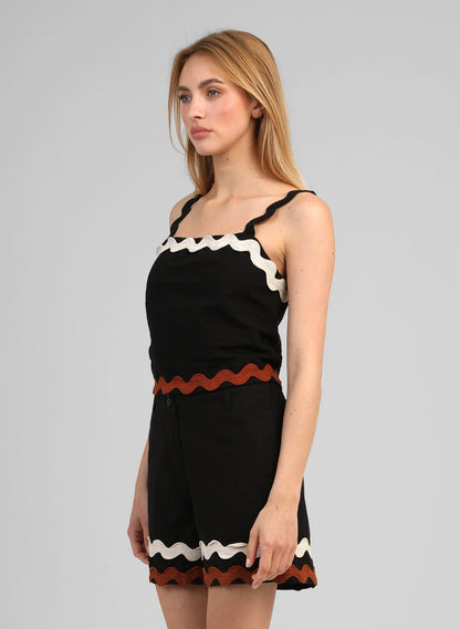 ONDINA TOP - BLACK