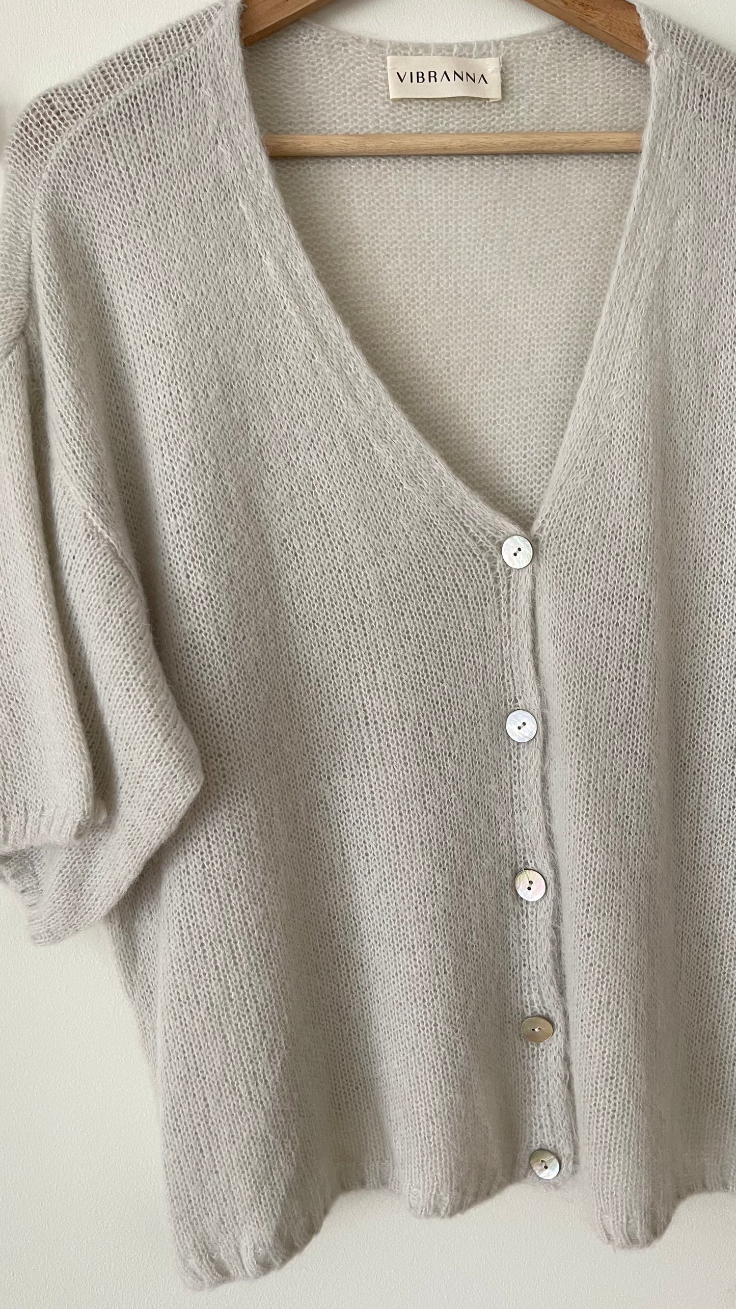 CHIARA | Short sleeve knitted coat