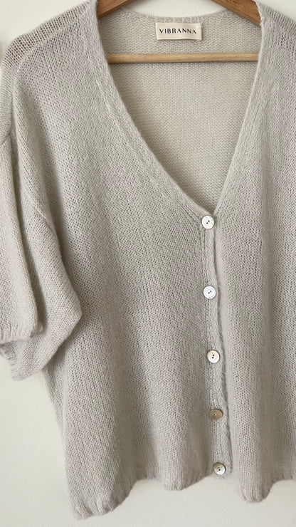 CHIARA | Short sleeve knitted coat