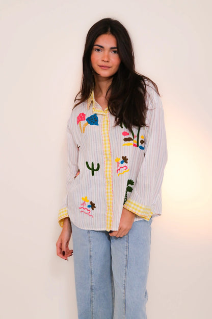 THE WANDERING EMBROIDERY SHIRT