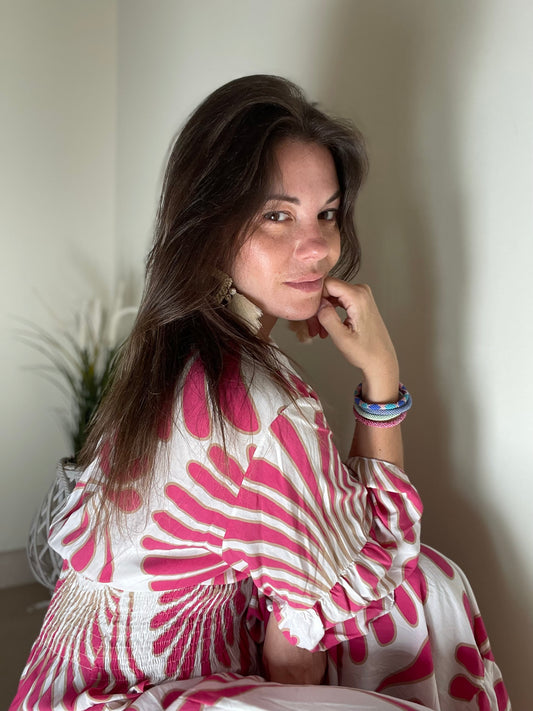 PALMA | Vestido largo estampado