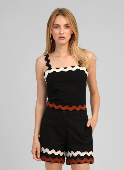 ONDINA TOP - BLACK