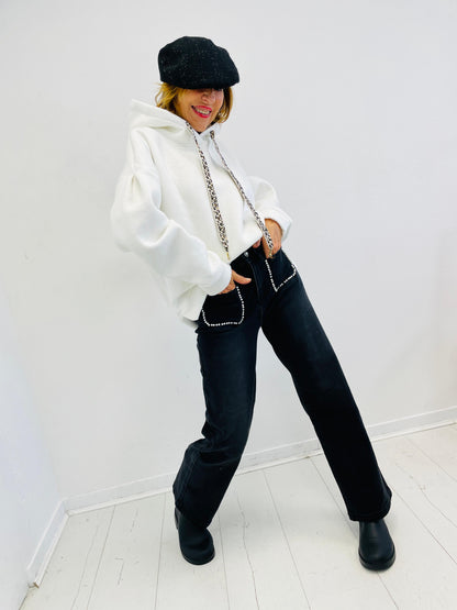ESTER | Vaqueros con perlas