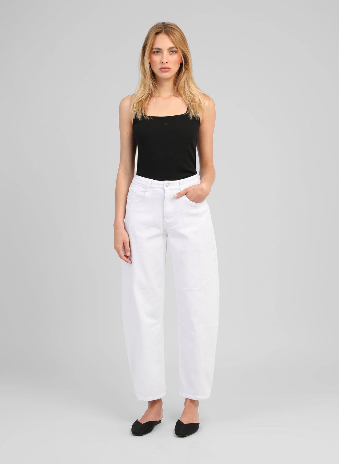 SOLEIL JEANS - WHITE