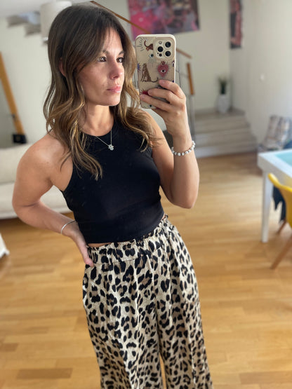 LEO | Animal print flowy pants