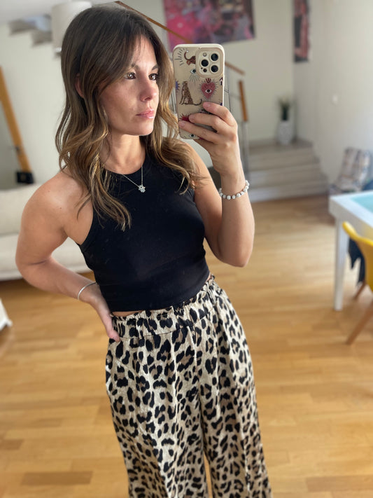 LEO | Animal print flowy pants