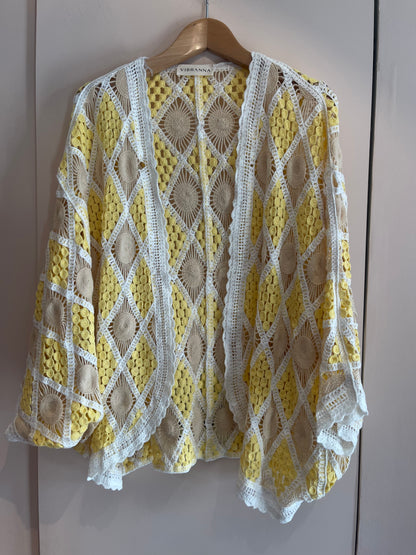 SUNFLOWER | Casaco em crochet colorido