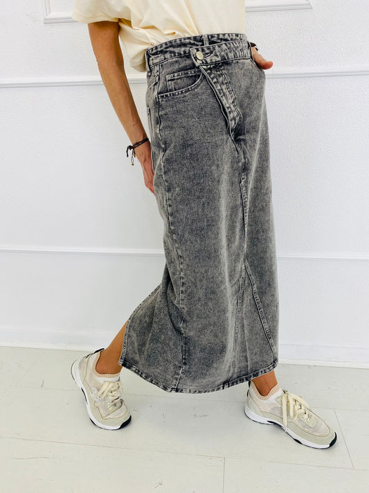 BONNIE | Falda vaquera midi