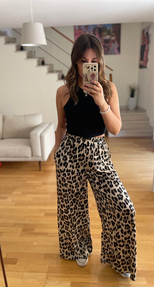 LEO | Animal print flowy pants
