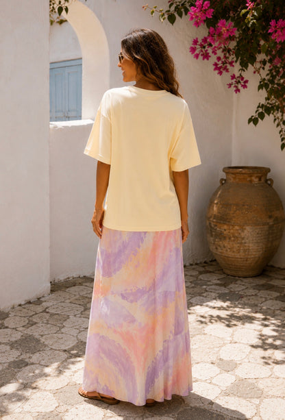 PAIN AU CHOCOLAT | T-shirt colorida com estampado