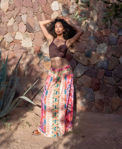 TROPICAL MAXI SKIRT