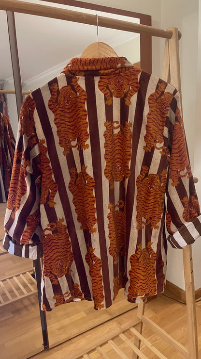 BROWN TIGER JACKET