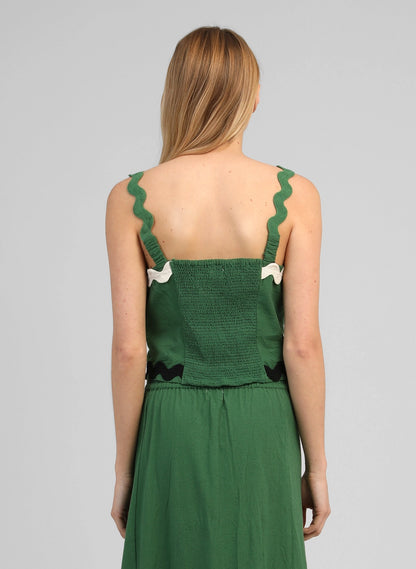 ONDINA TOP - GREEN
