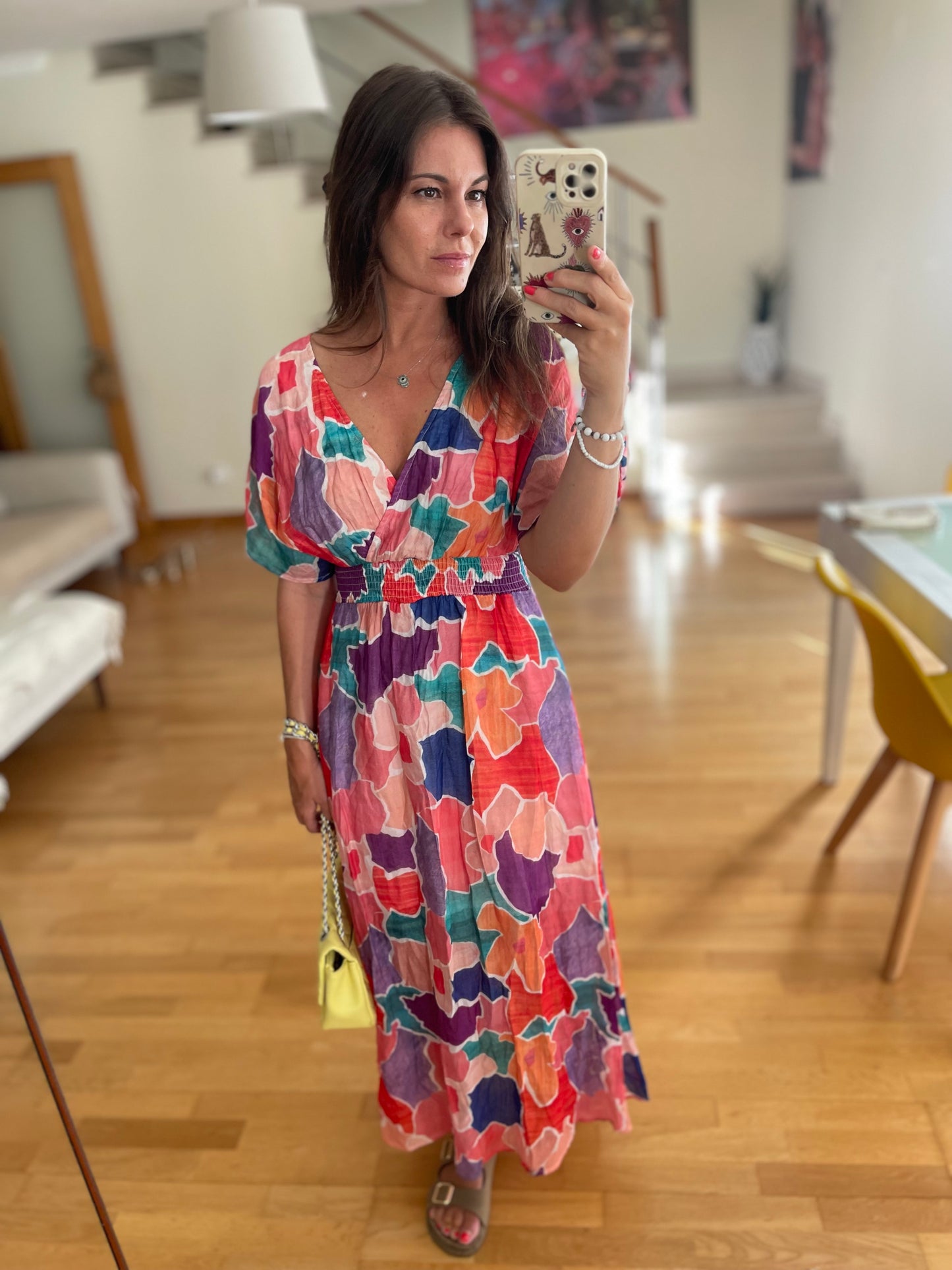 ACUARELA | Vestido estampado colorido