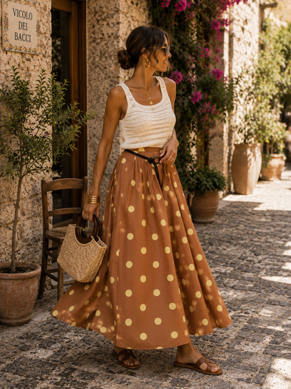 SUN DOT SKIRT