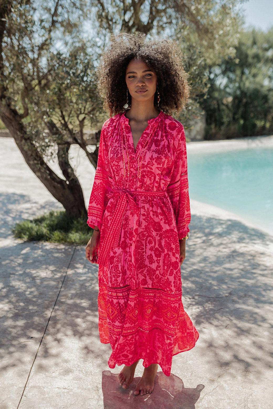 SUNSET BLOOM MAXI DRESS