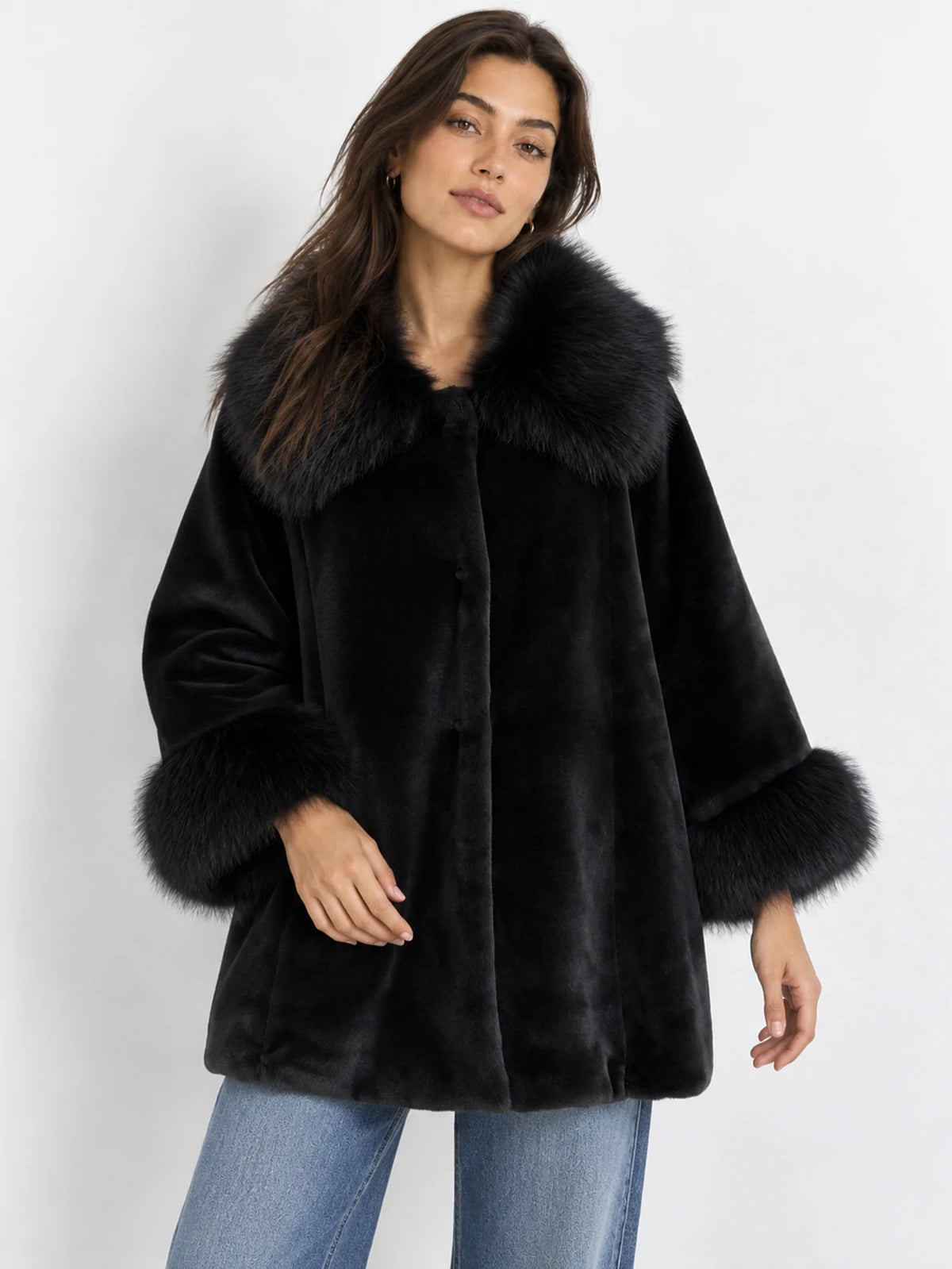 MONROE FAUX FUR COAT