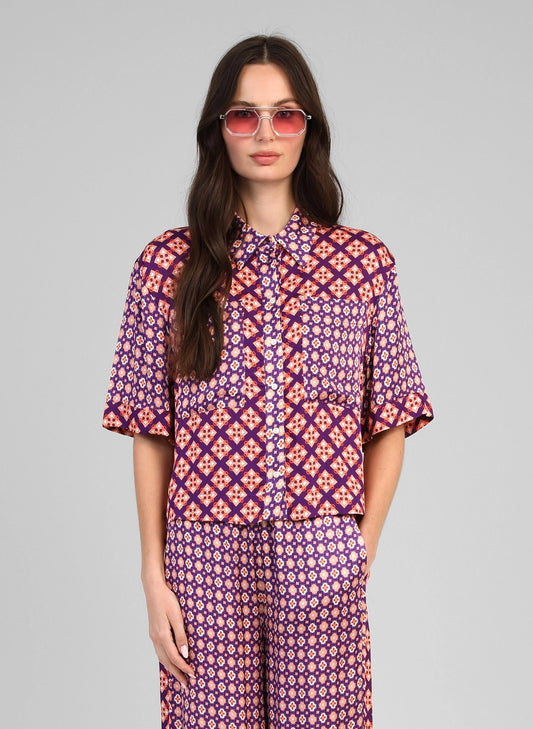 MOSAIC VIOLET SHIRT
