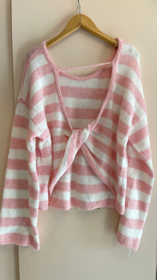 RAYAS | Striped knit open back