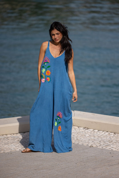TULUM JUMPSUIT - INDIGO
