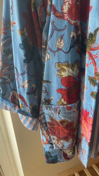 BLUE GARDEN KIMONO JACKET