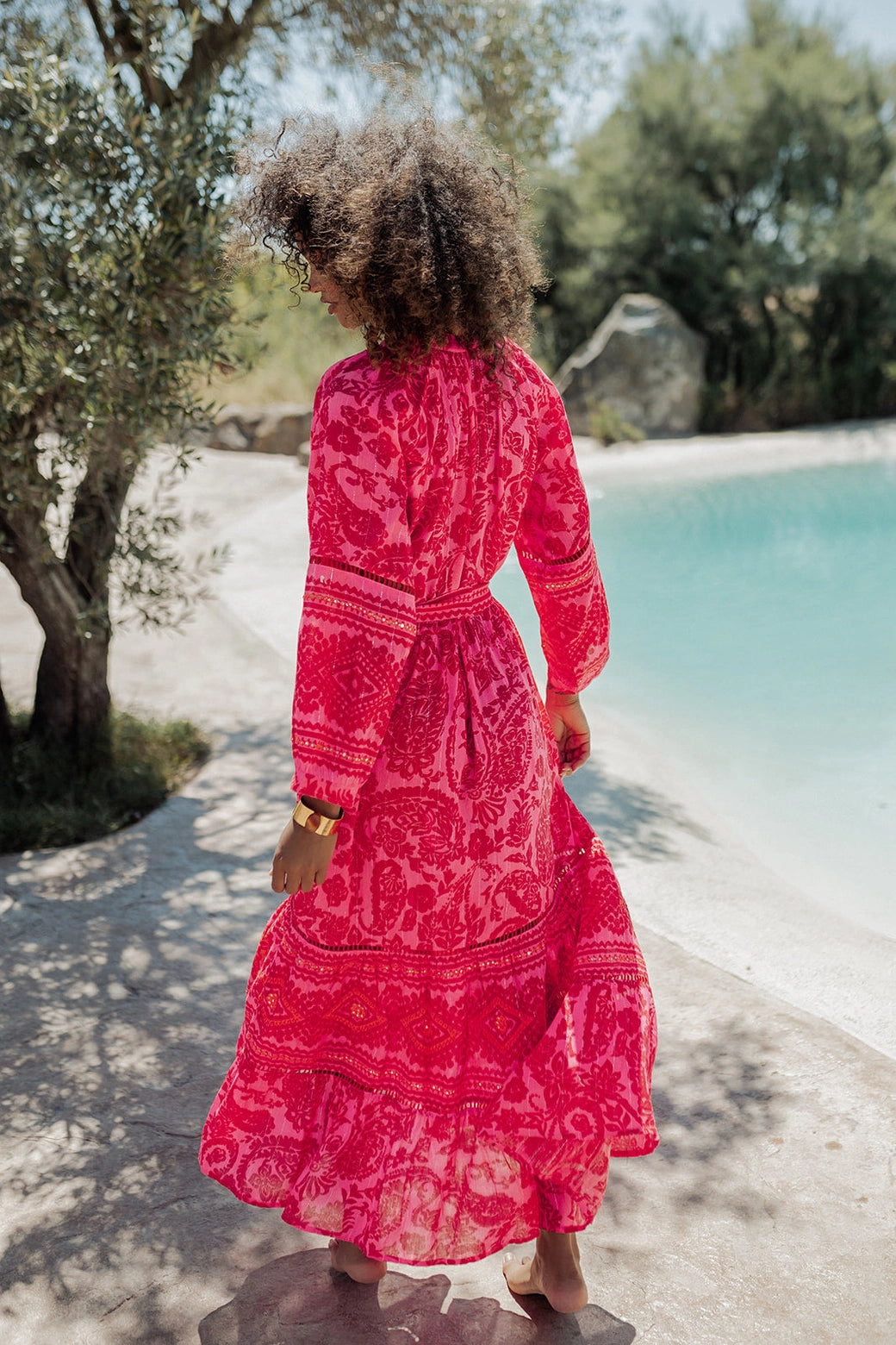 SUNSET BLOOM MAXI DRESS