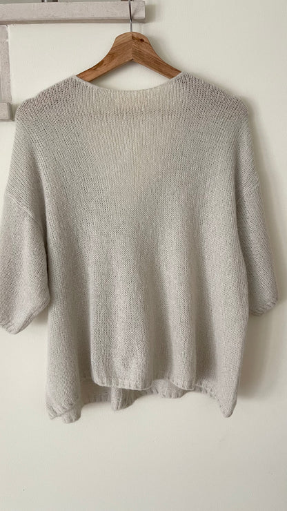 CHIARA | Short sleeve knitted coat