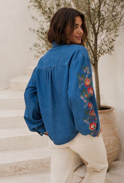 DENIM BLOOM SHIRT
